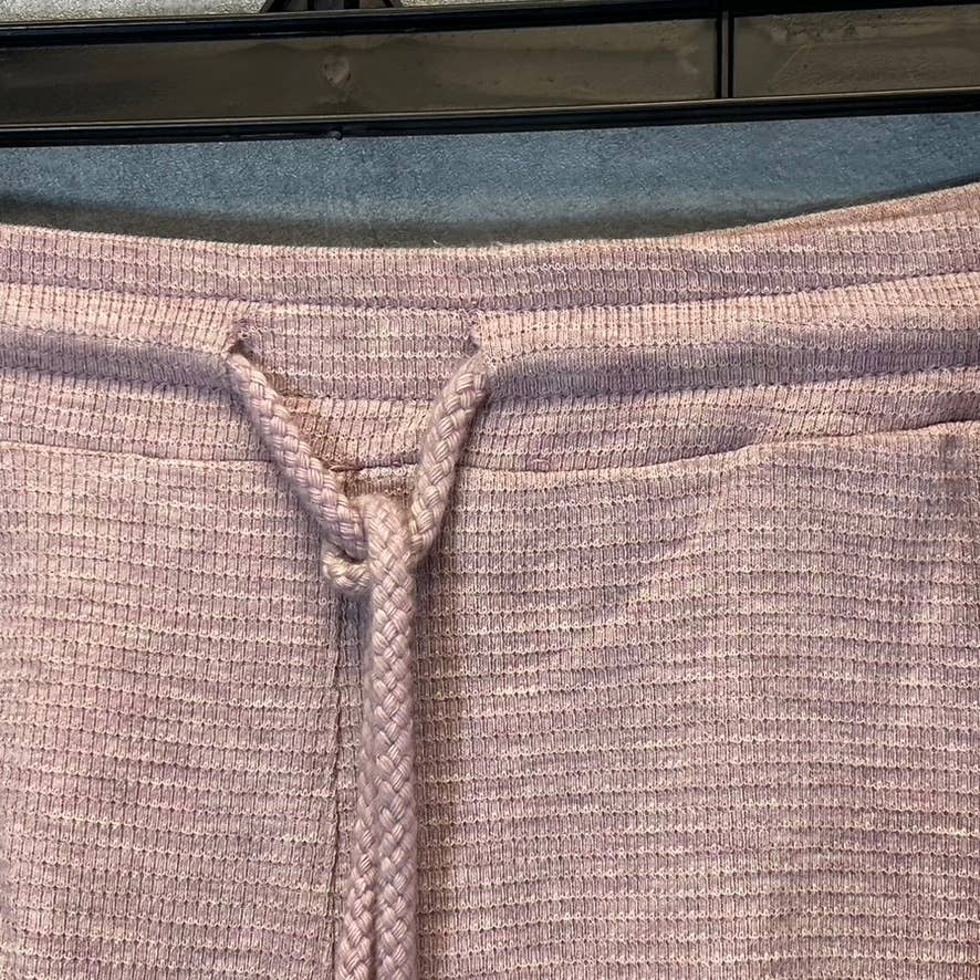 HEARTLOOM Women's Lilac Celina Mini Waffle Knit Drawstring Pull-On Shorts SZ XS