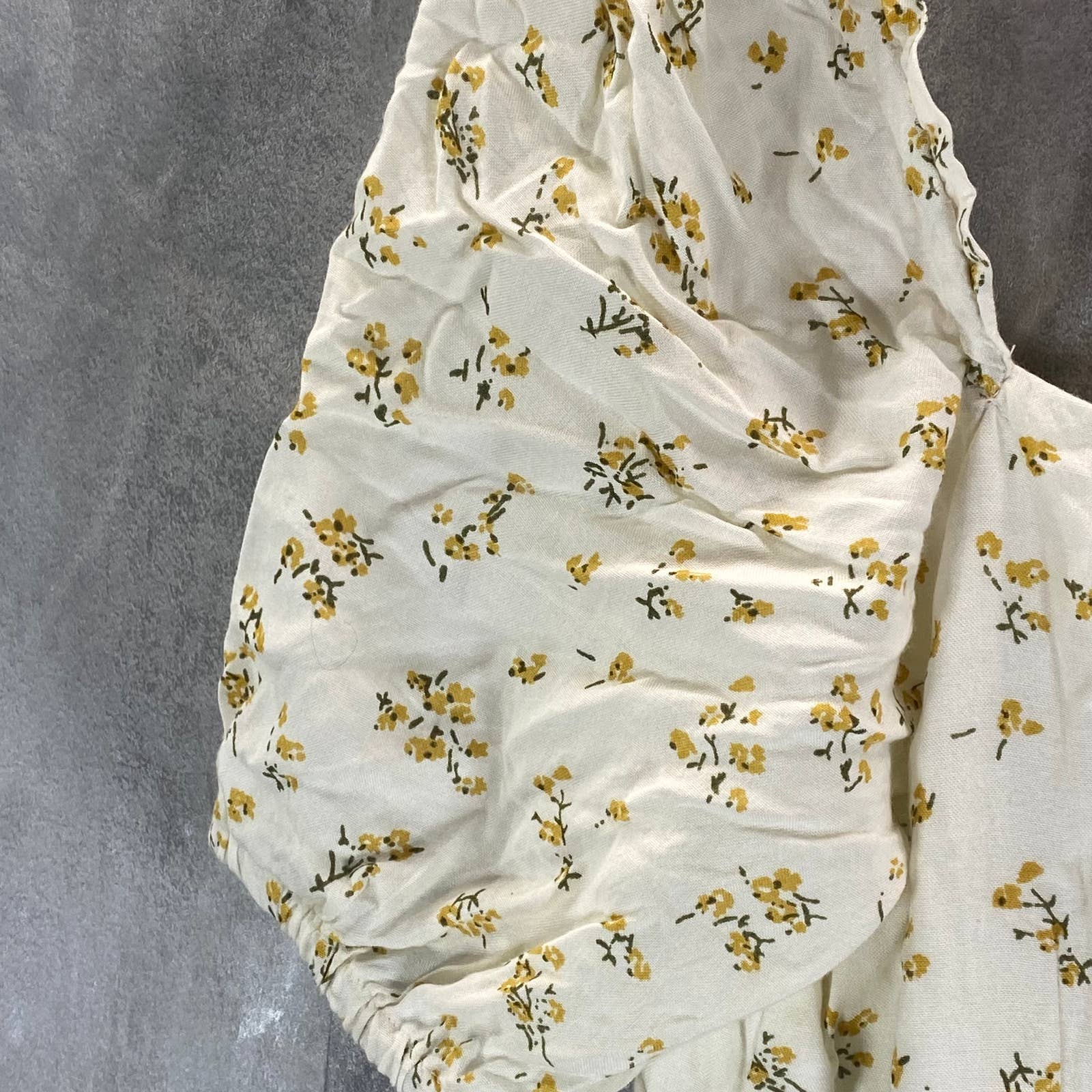 BARDOT Women's Ditsy Floral-Print Elbow-Sleeves Side-Slit Midi Dress SZ 6