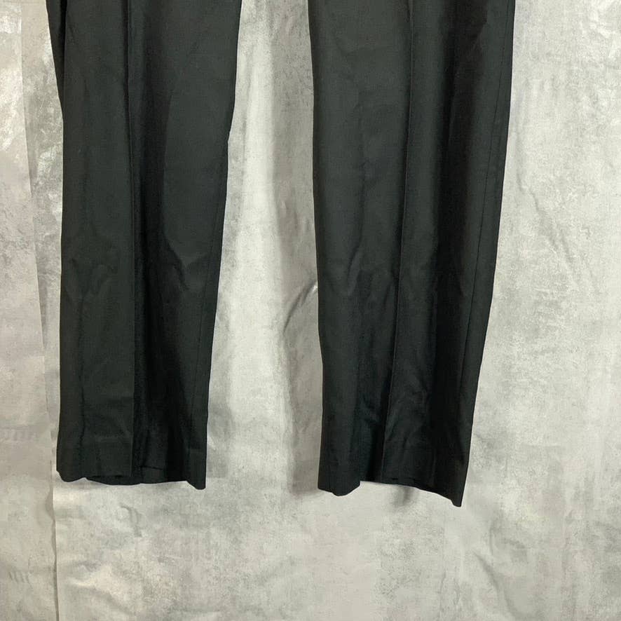 MARC NEW YORK Men's Black Modern-Fit Stretch Flat Front Suit Pants SZ 35X30