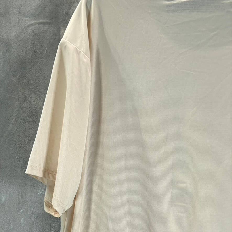 ALFANI ALFATECH Men's Beige Crewneck Short-Sleeve T-Shirt SZ XL