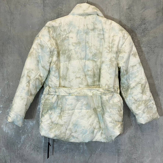 BLANK NYC Women's Perfect Day Hooded Quilted Belted Jacket SZ XS