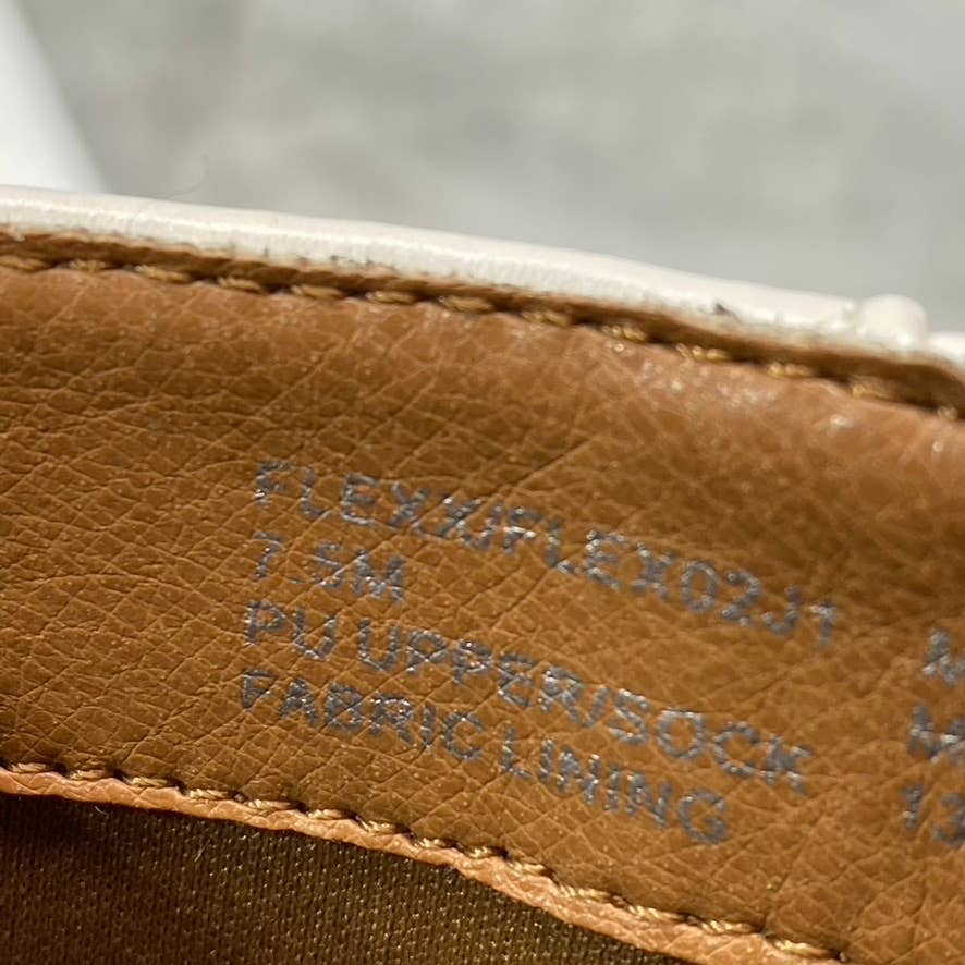 MADDEN GIRL Women's White Flexx Pointed-Toe Block-Heel Side-Zip Booties SZ 7.5