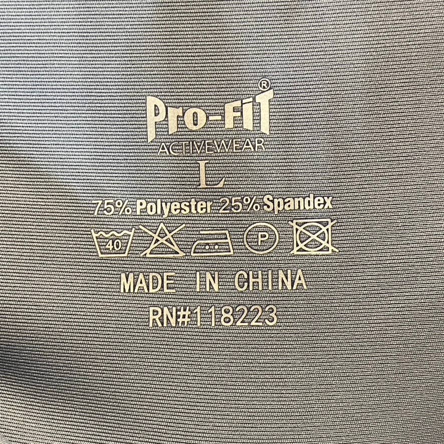 PRO-FIT Activewear Grey Blue Lightweight Ruched Breathable High-Waist Pull-On Leggings SZ L