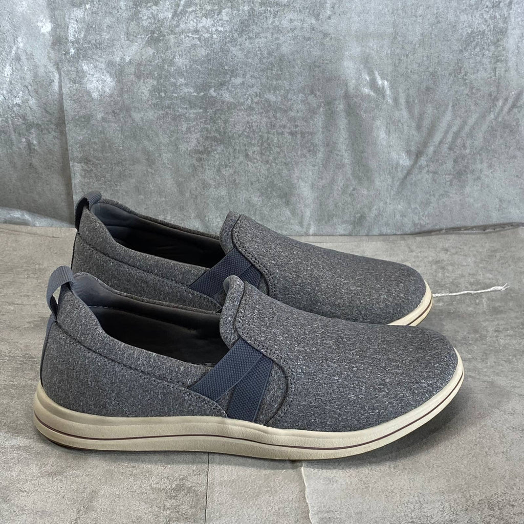 CLARKS CLOUDSTEPPERS Women's Wide Dark Grey Breeze Bali Slip-On Sneakers SZ 6W
