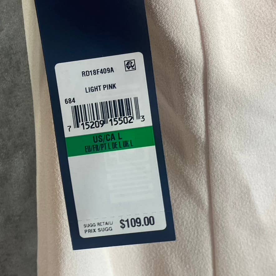 RACHEL RACHEL ROY Women's Light Pink Halter Knee-Length Sheath Dress SZ L