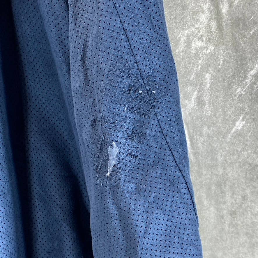 ALFANI Men's Blue Nite Escape Perforated Regular-Fit Full-Zip Bomber Jacket