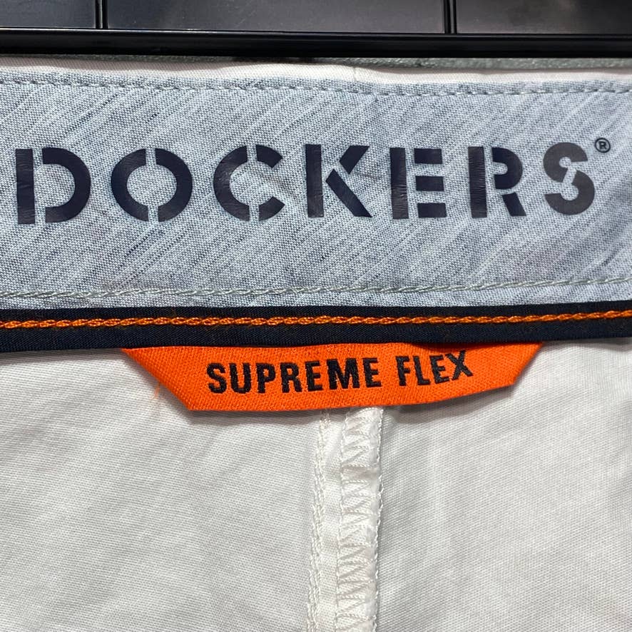 DOCKERS White Ultimate Supreme Flex Stretch Solid Shorts SZ 44