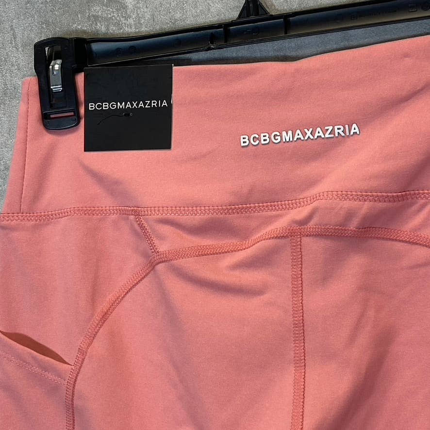 BCBGMAXAZRIA Women's Coral High-Waist Breathable Active Stretch Pull-On Capri Leggings SZ L