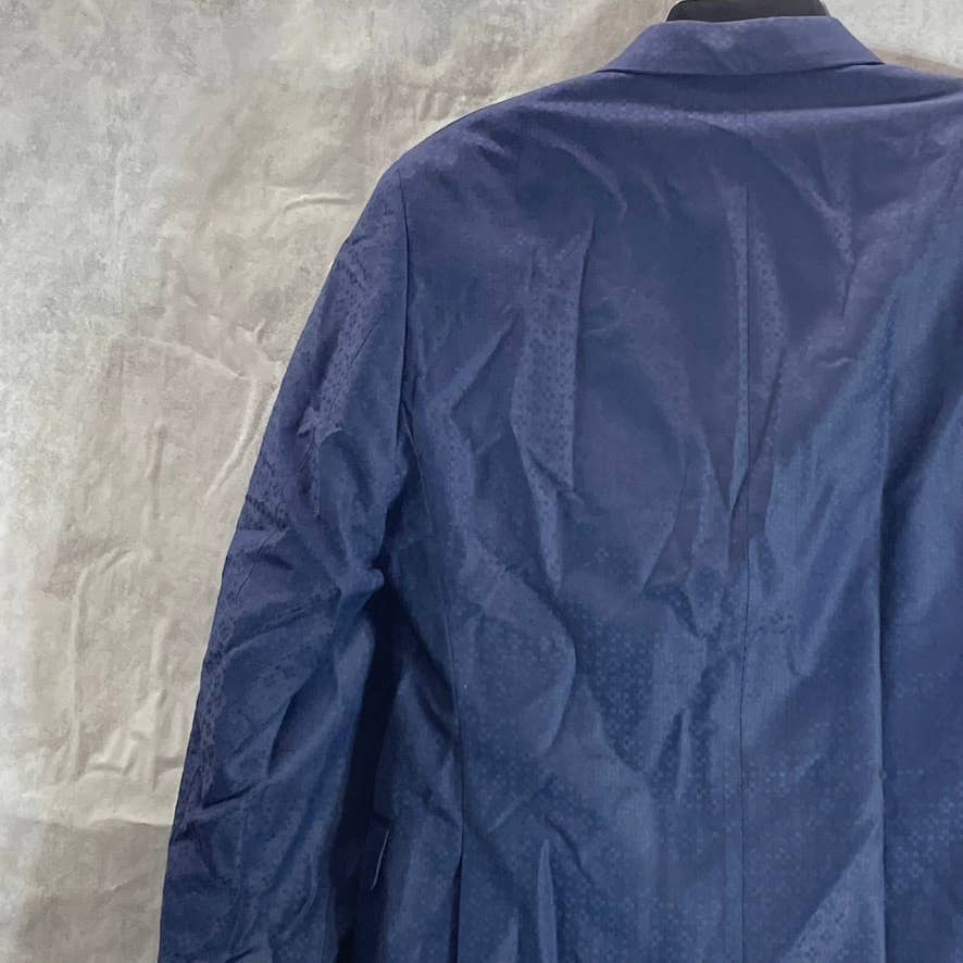 ALFANI Men's Blue Geometric Slim-Fit Stretch Two-Button Sport Coat SZ 38R