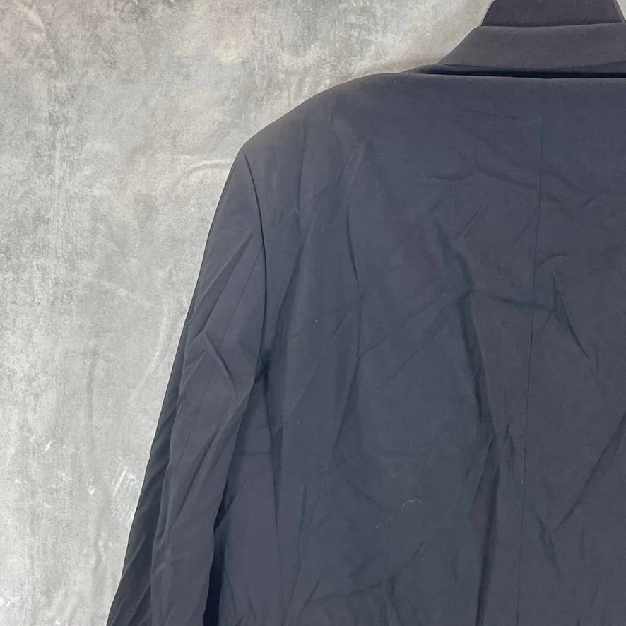 ALFANI Men's Solid Black Long Classic-Fit Stretch Two-Button Suit Jacket SZ 44L