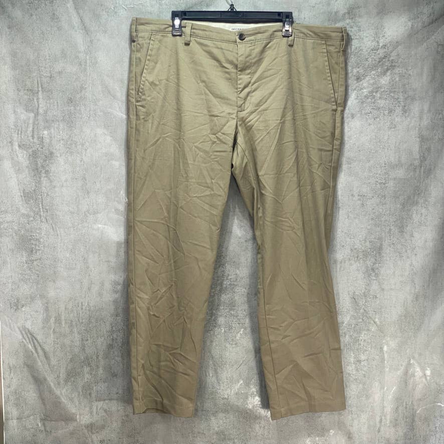 DOCKERS Brown Classic Fit Easy Stretch Khaki Pants SZ 42X30
