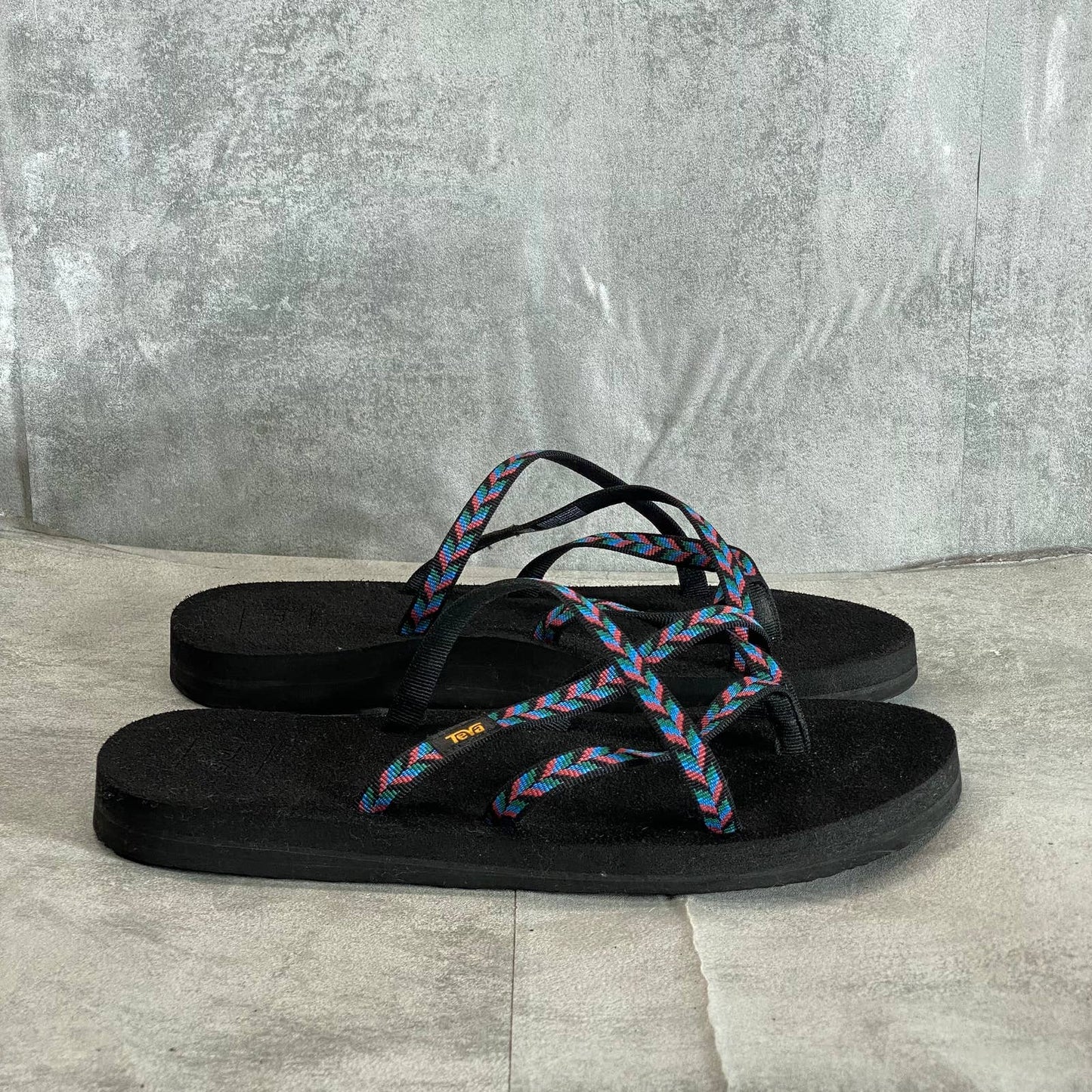 TEVA Women's Retro Geometric Multi Olowahu Sandals SZ 11