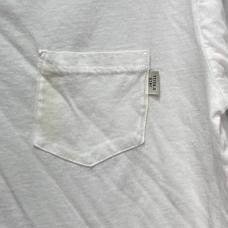 JACK O' NEILL White Tagless Crevale Graphic Short Sleeve Crewneck T-Shirt SZ S