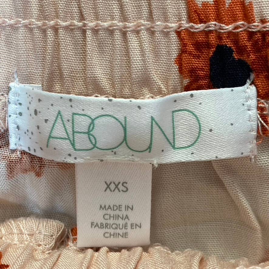 ABOUND Women's Pink Daisy Dots Easy Flowy Lightweight Elastic Waist Pull-On Shorts SZ XXS