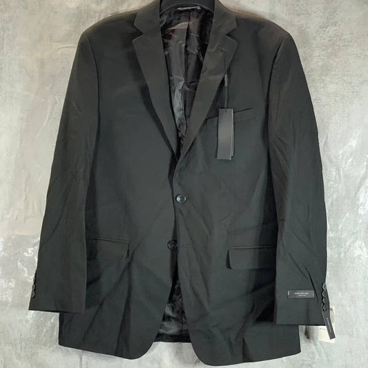 MARC NEW YORK Men's Black Modern-Fit Two-Button Suit Jacket SZ 40R