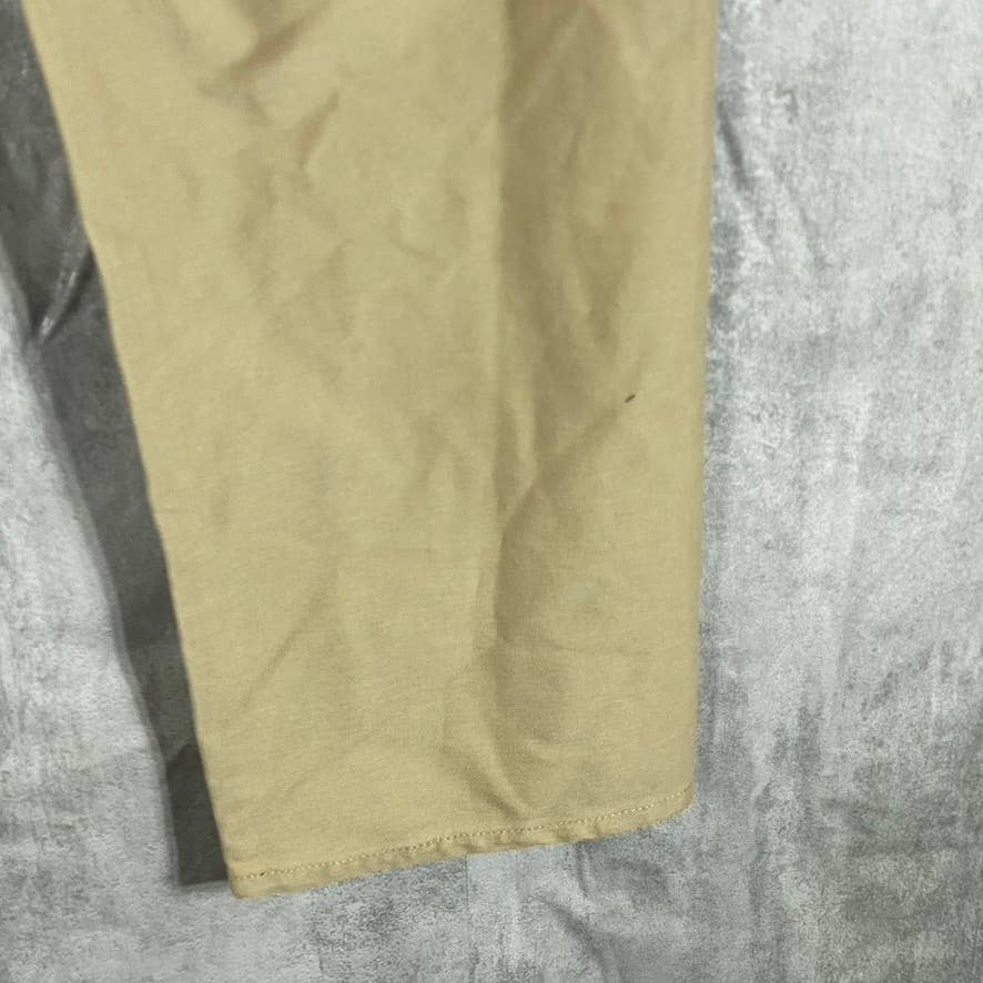 DOCKERS Men's Tan Smart 360 Comfort Knit Straight-Fit Pants SZ 34X32