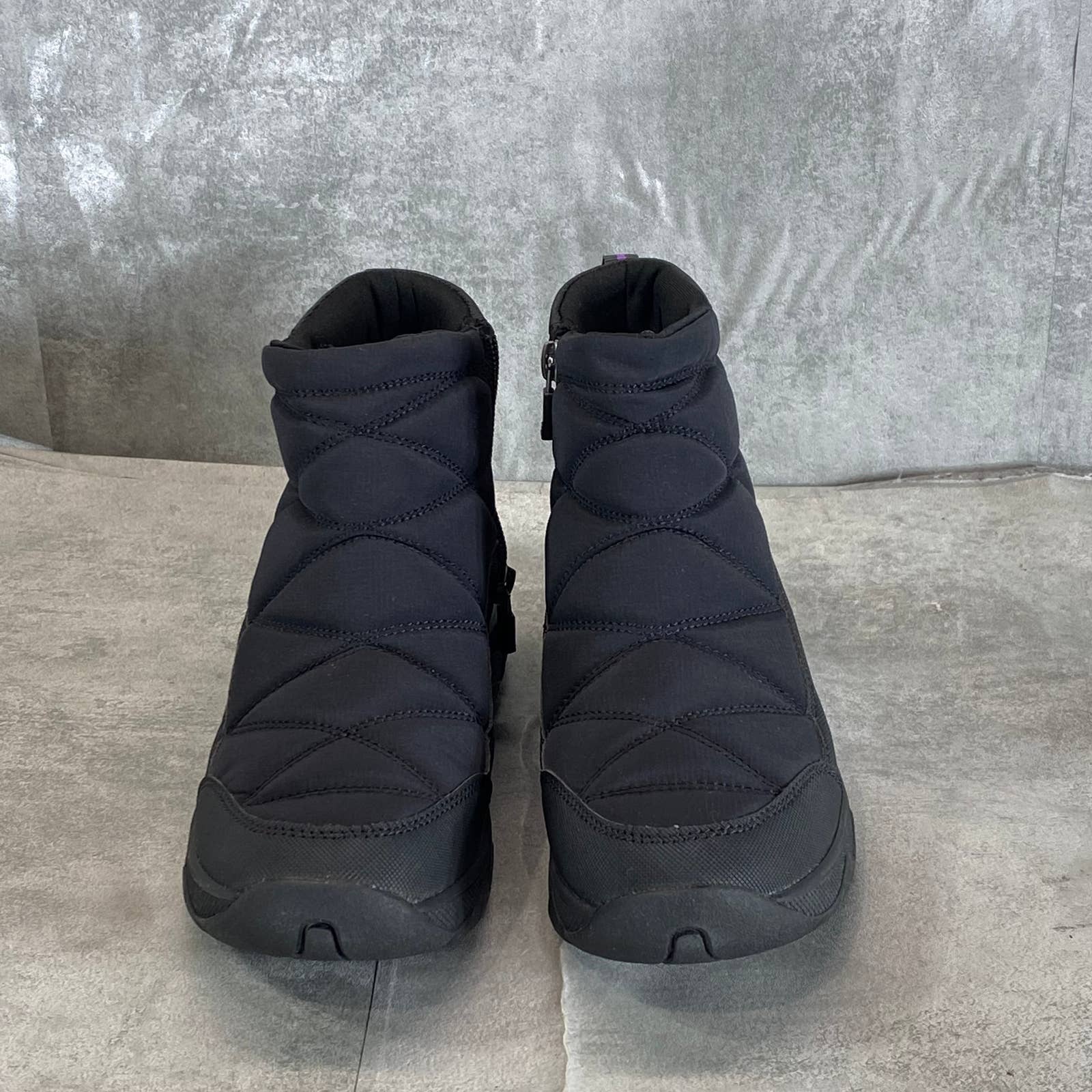 EASY SPIRIT Women's Black Fabric Tru Round-Toe Casual Cold Weather Booties SZ 6