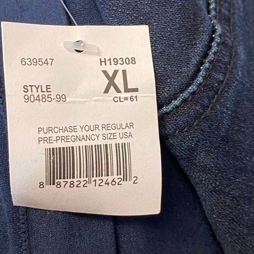 MOTHERHOOD Indigo Blue Secret Fit Belly Stretch Ankle Maternity Jeggings SZ XL