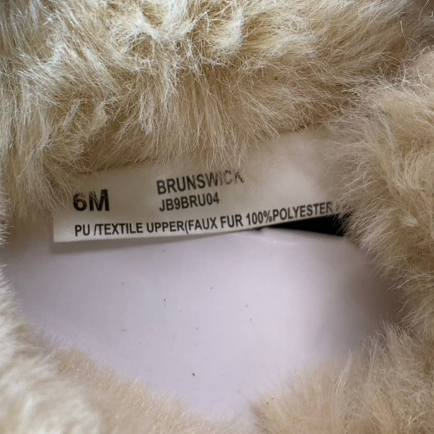 JBU By JAMBU Women's Tan Brunswick Faux-Fur Waterproof Memory Foam Lace-Up Boots SZ 6