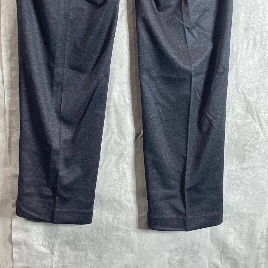 CALVIN KLEIN Men's Dark Grey Knit Slim-Fit Flat Front Suit Separate Pants SZ 30