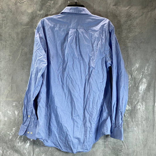 CLUB ROOM Men's Light Blue Regular-Fit Cotton Oxford Dress Shirt SZ 15.5 34/35
