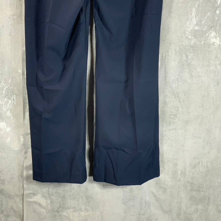 ALFANI Women's Modern Navy Mid-Rise Essential Curvy Straight Bootcut Pants SZ 8