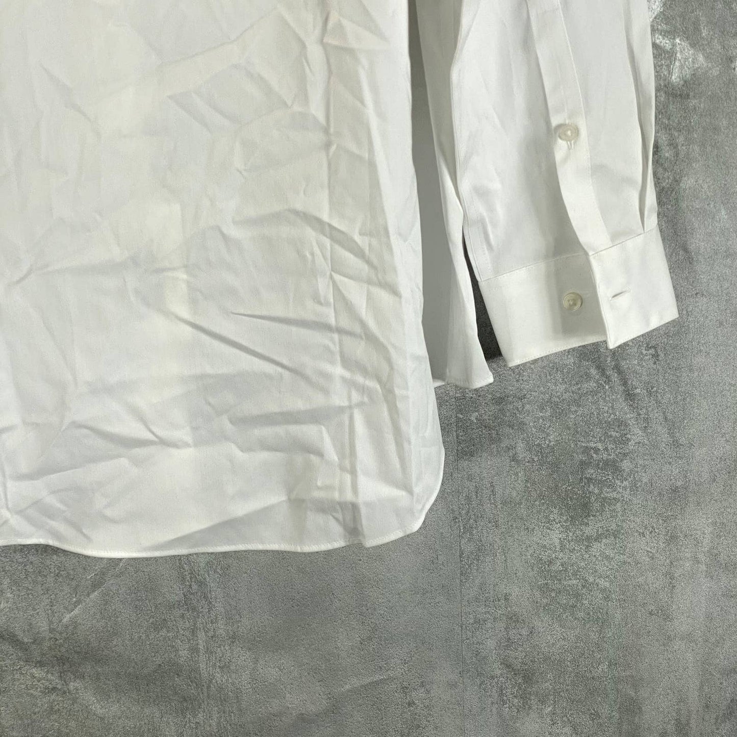 CALVIN KLEIN Men's White Infinite Color Sustainable Slim-Fit Stretch Shirt SZ L