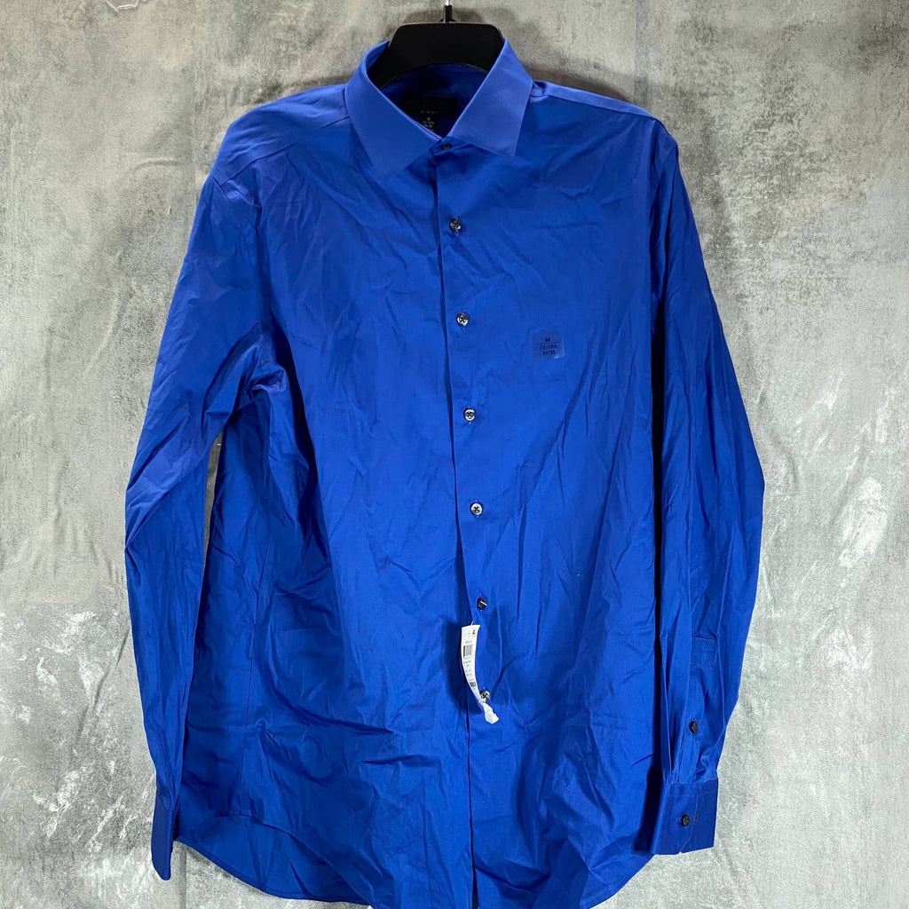 ALFANI Men's Cobalt Slim-Fit Performance Stretch Solid Button-Up Dress Shirt SZM