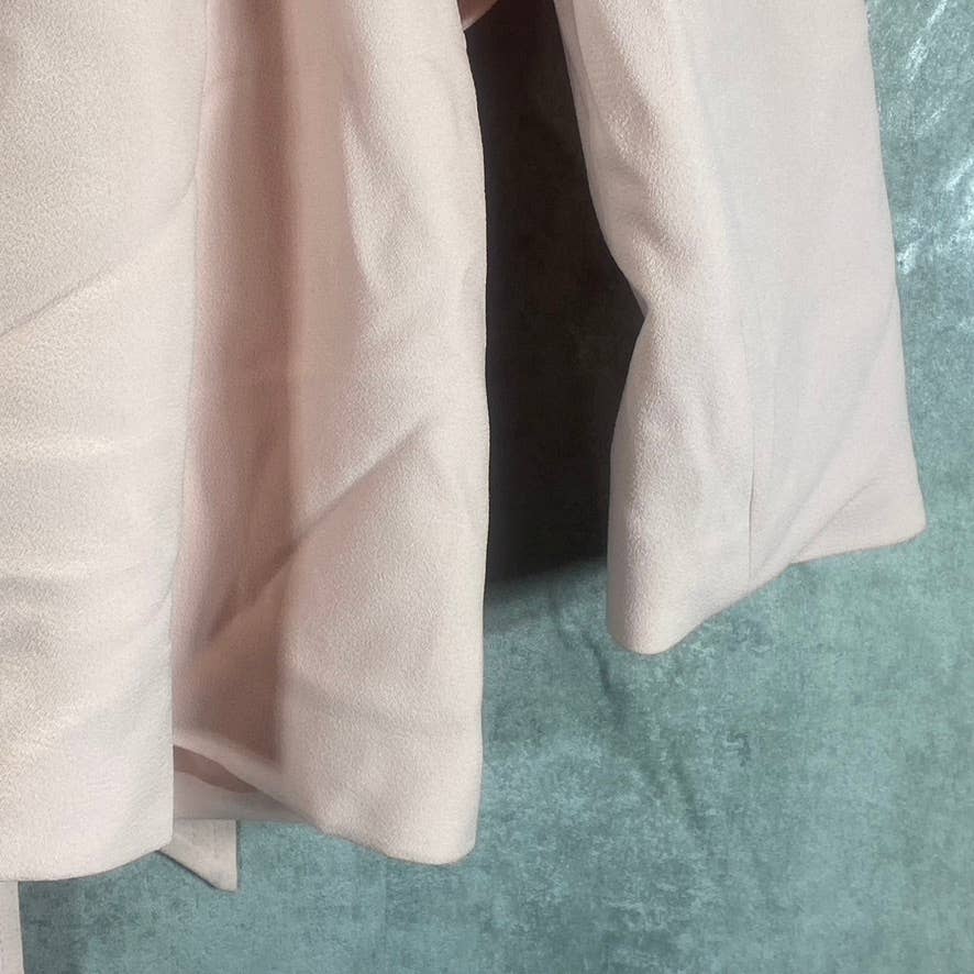 BAR III Women's Rosebud Textured Open-Front Shawl Collar Belted Blazer SZ L