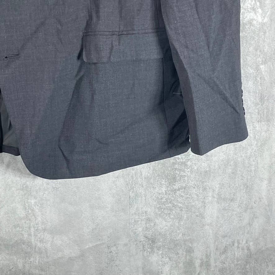 BAR III Men's Charcoal Two-Button Slim-Fit Wool Suit Jacket SZ 46R