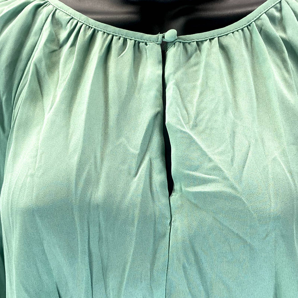 ALFANI Women's Fresh Spring Tie-Front Keyhole Elbow-Sleeve Midi Dress SZ M