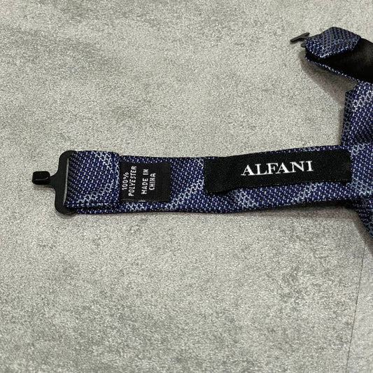ALFANI Men's Blue Printed Adjustable Bow Tie SZ OS