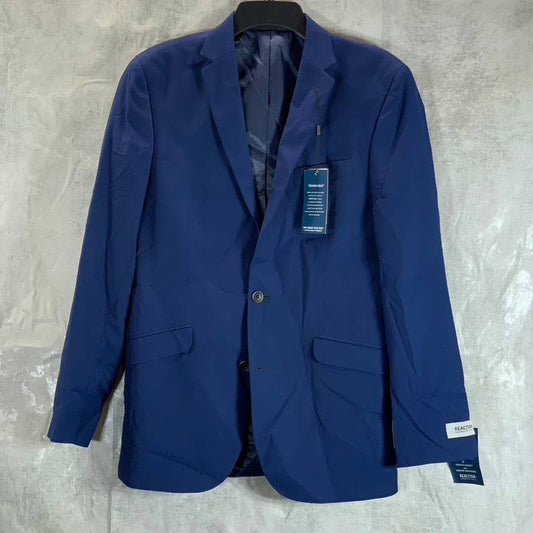 REACTION KENNETH COLE Men's Blue Techni-Cole Slim-Fit Suit Jacket SZ 36R