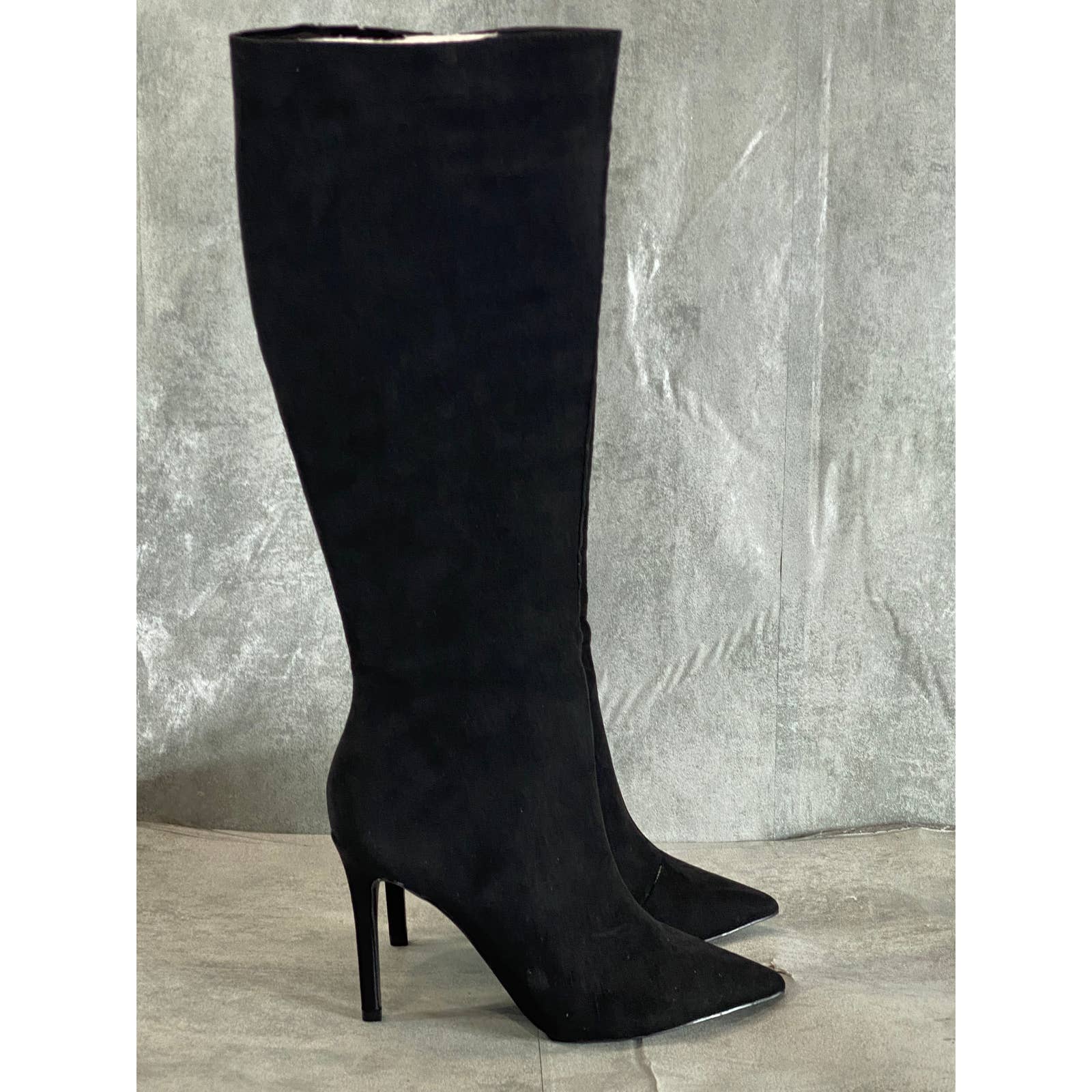 INC INTERNATIONAL CONCEPTS Women's Black Rajel Knee-High Dress Stiletto Boot SZ7