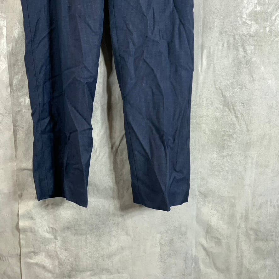 Calvin Klein Men's Blue Birdseye X-Fit Slim-Fit Stretch Suit Pants SZ 30X29