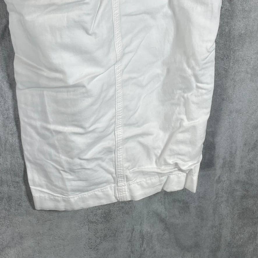 TOMMY HILFIGER Women's Plus White Mid-Rise Alton Cargo Drawstring Pants SZ 3X