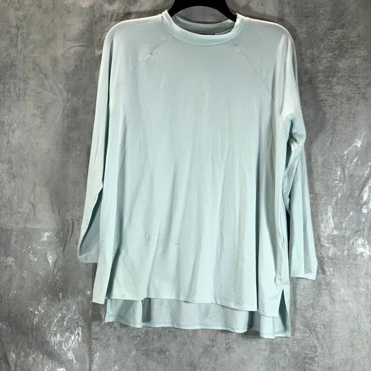 EILEEN FISHER Women's Petite Clearwater Crewneck Side-Vent Tunic Top SZ P/L