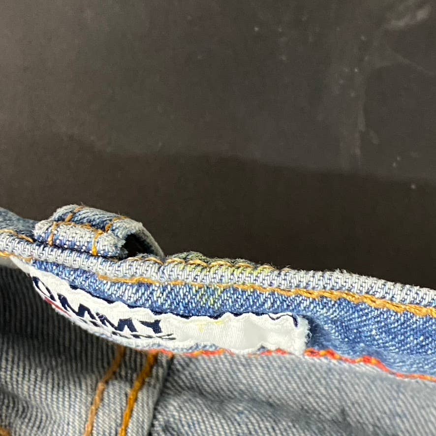 TOMMY JEANS Men's Light Wash Straight-Fit Stretch Jeans SZ 34X32