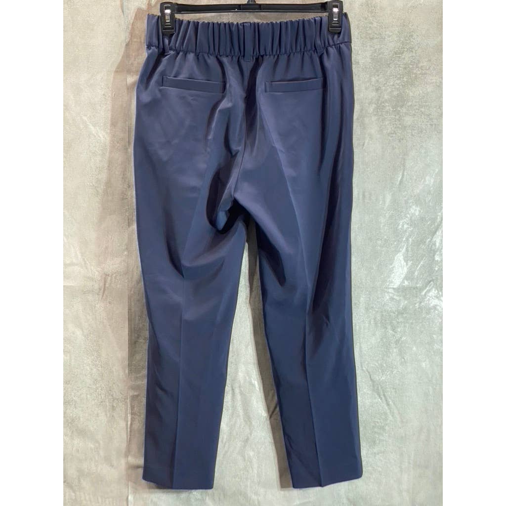 ATM Women's Navy Anthony Thomas Melillo Twill Pull-On Pants SZ M