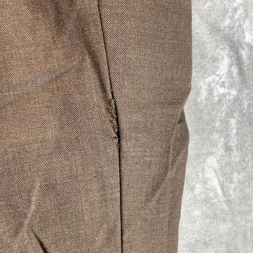 MICHAEL KORS Men's Brown Flat Front Dress Pants SZ 36X30