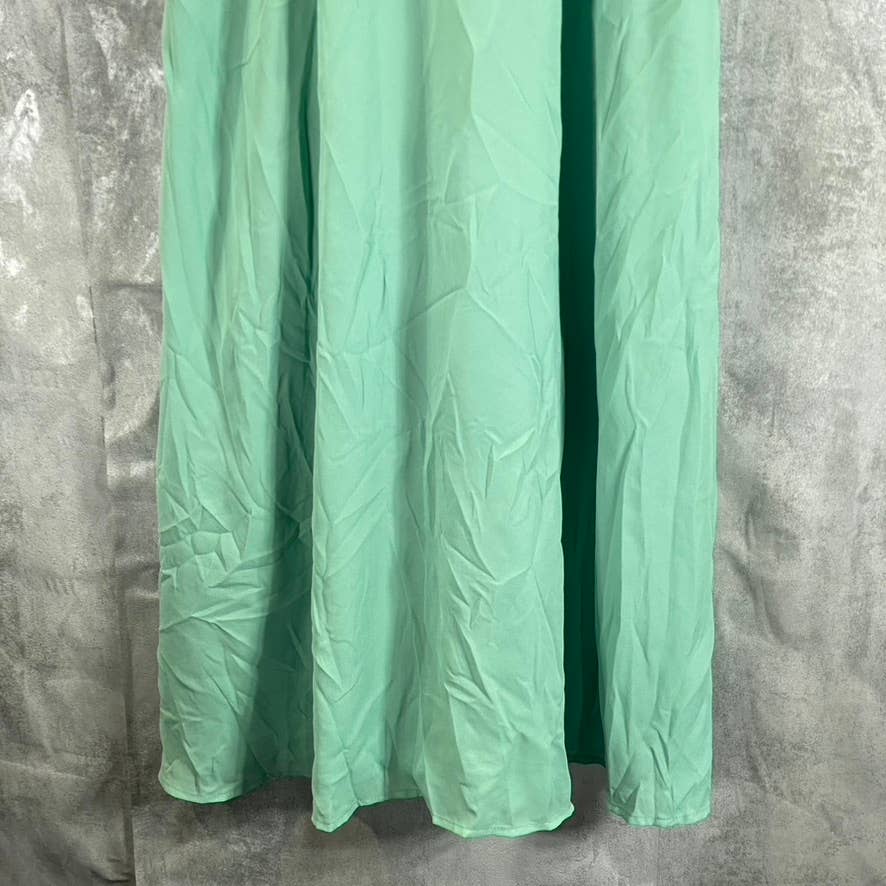 ALFANI Women's Fresh Spring Tie-Front Keyhole Elbow-Sleeve Midi Dress SZ M