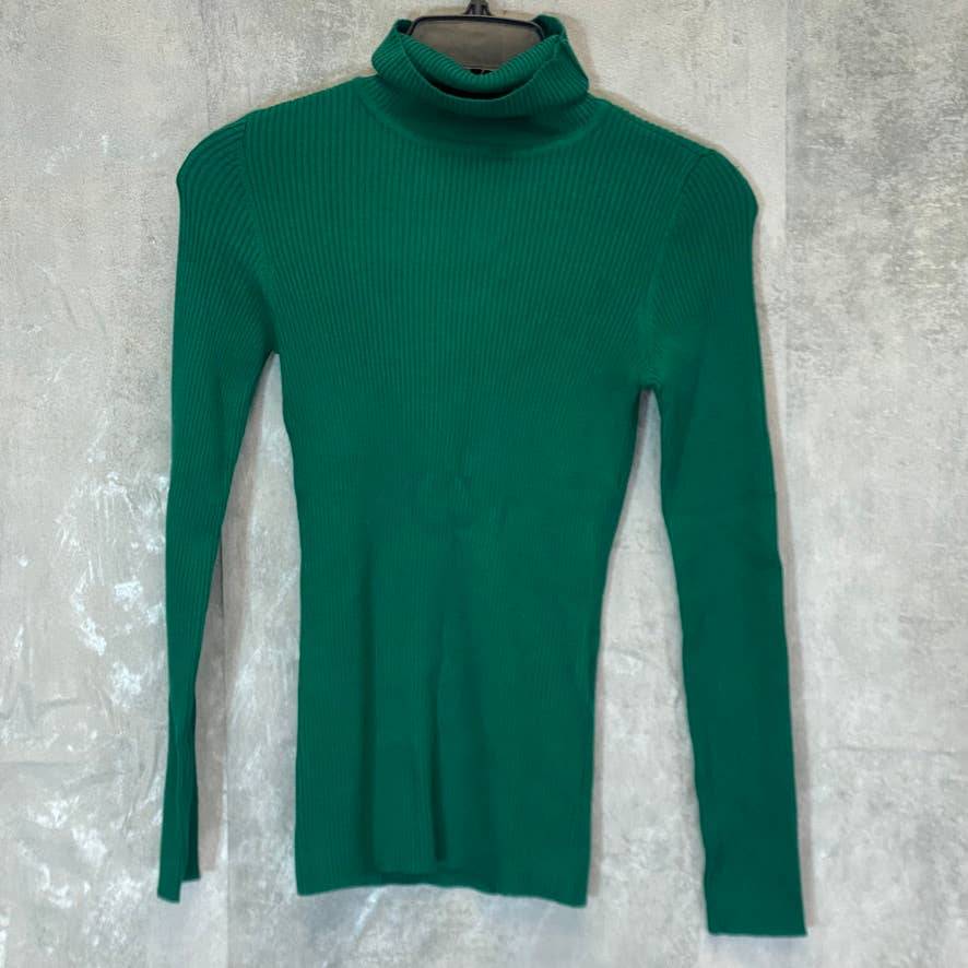 STYLE & CO Women's Petite Aventurine Ribbed Turtleneck Lightweight Pullover Sweater SZ P/S