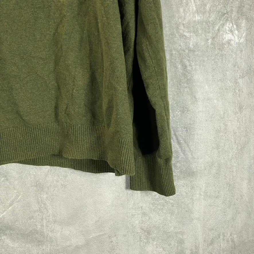 CALVIN KLEIN Men's Jolly Green Bean Heather V-Neck Pullover Sweater SZ 2XL