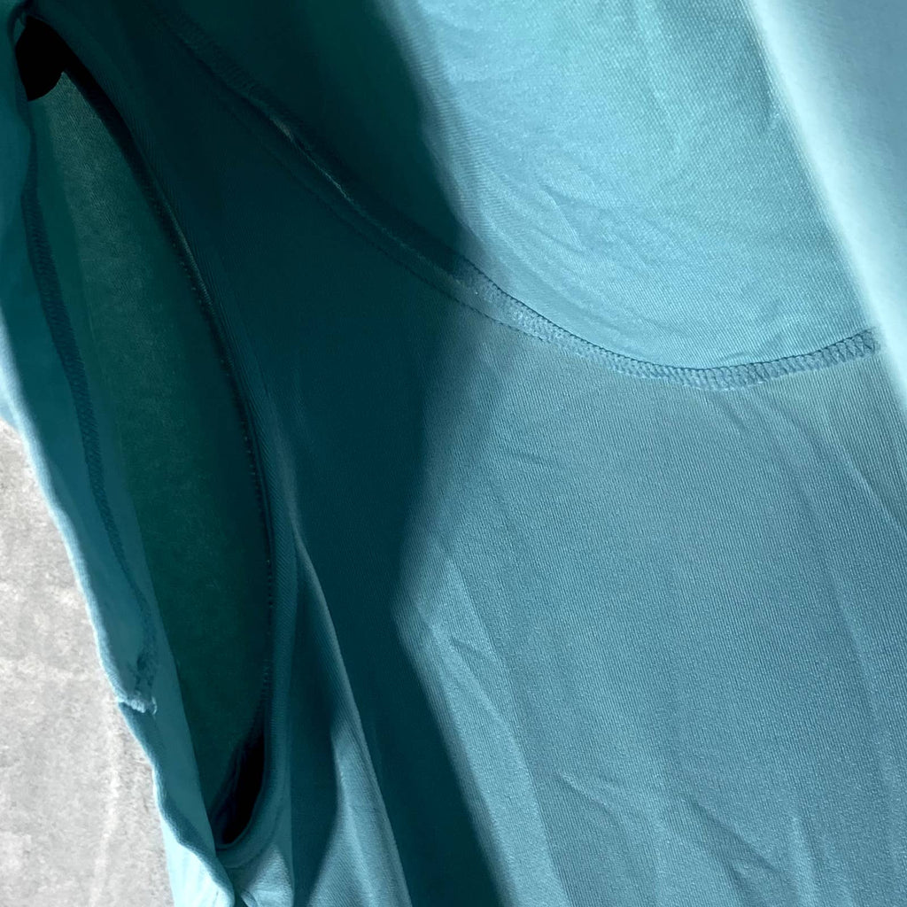 ALFANI Women's Precious Jade Asymmetrical Drape Neck Cap Short-Sleeve Top SZ L