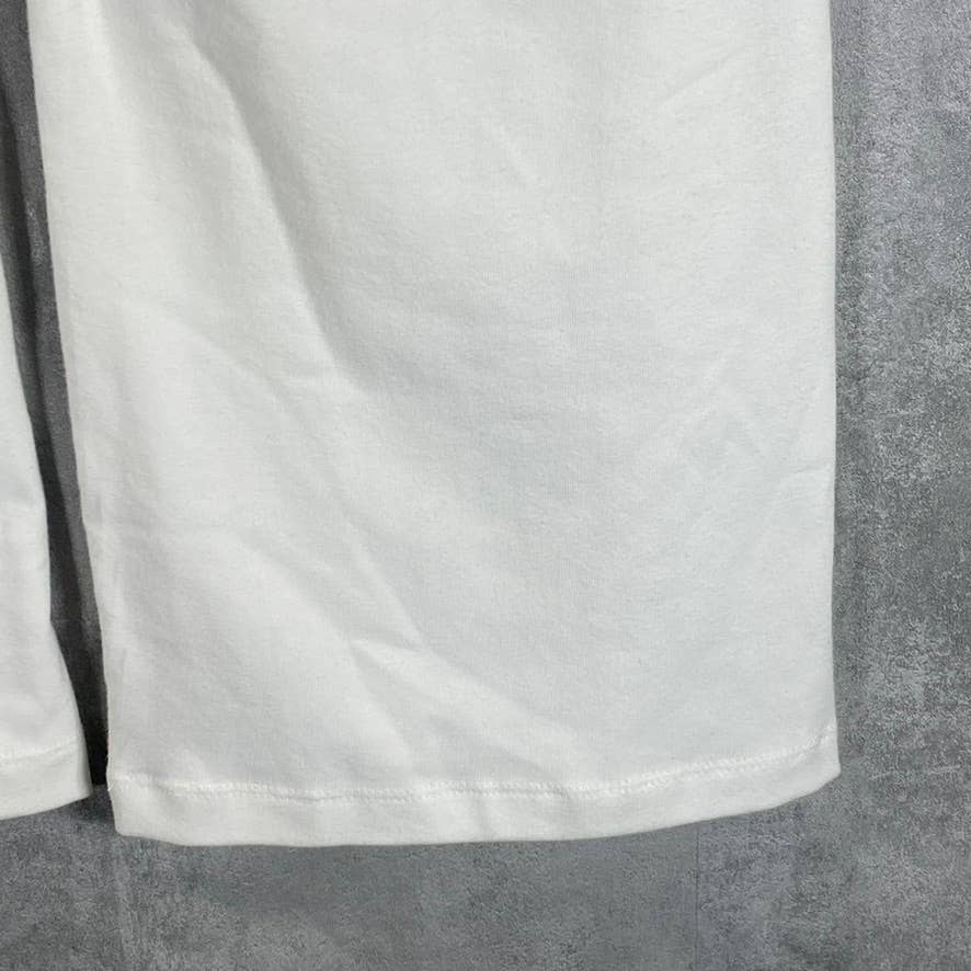 STYLE & CO Women's Bright White High-Rise Flare Cropped Pull-On Leggings SZ M