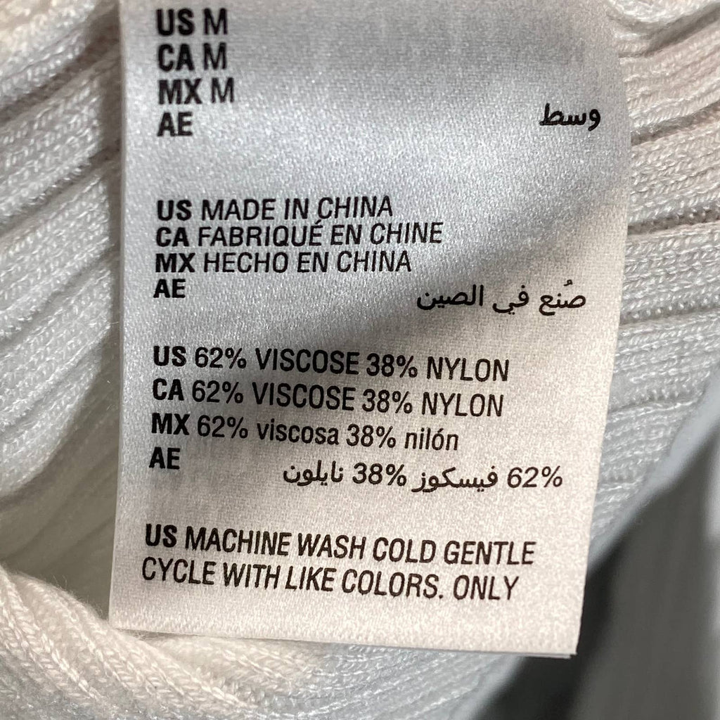 INC INTERNATIONAL CONCEPTS Men's White Pure Ascher Rollneck Sweater SZ M