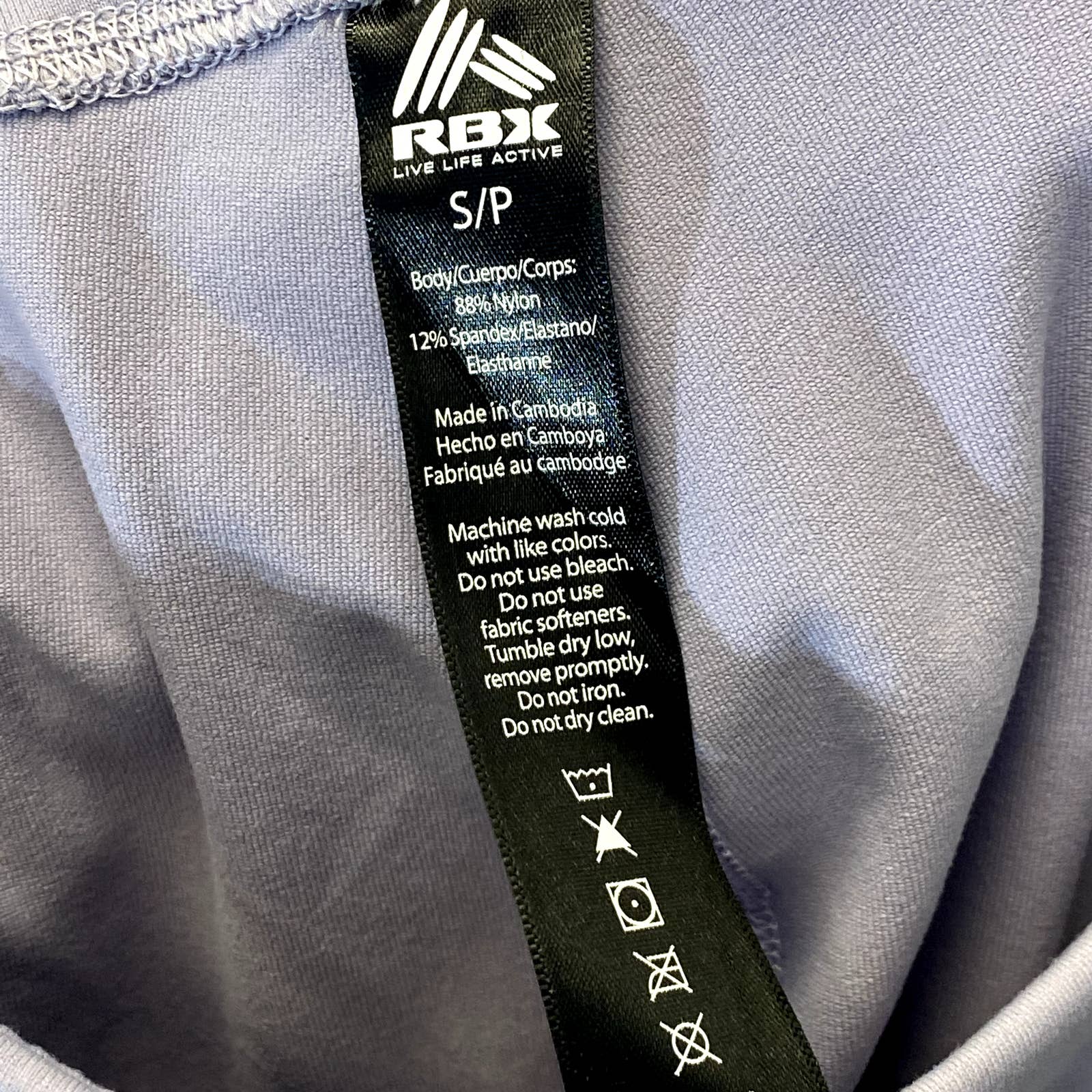 RBX Women's Lilac Dream High-Rise Stretch Pull-On Capri Leggings SZ S