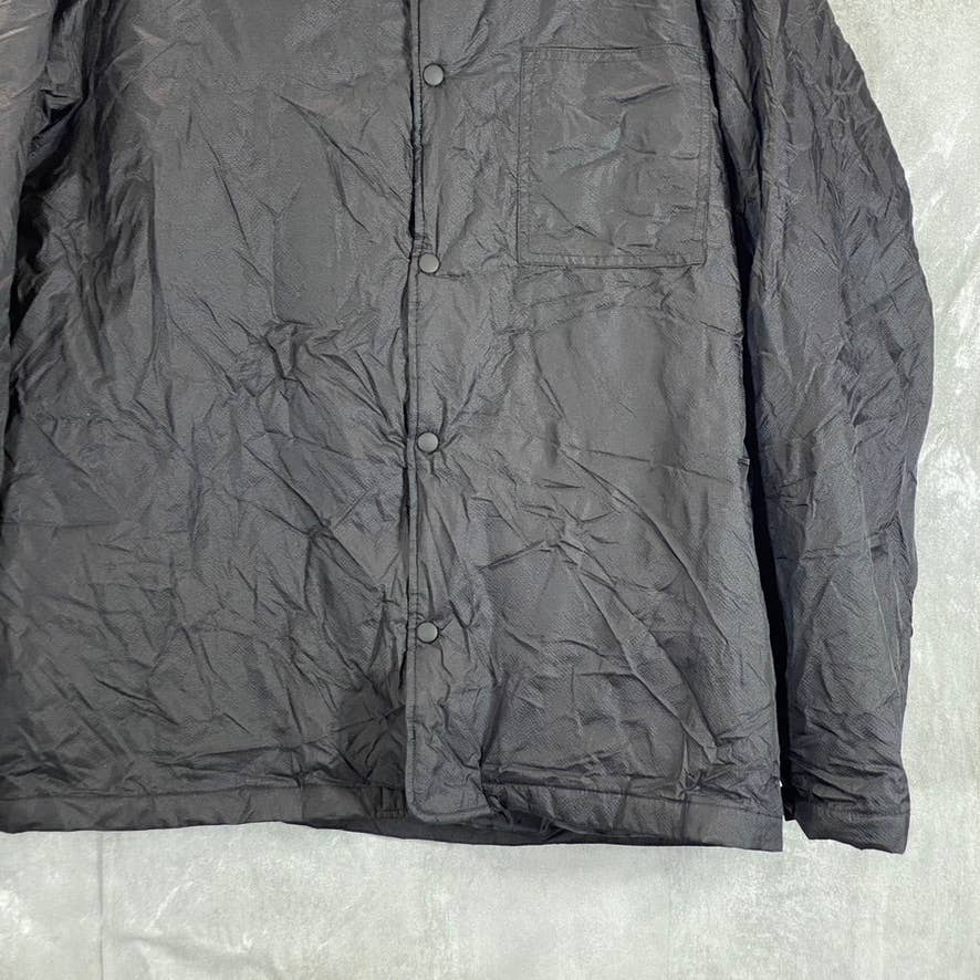 STYLUS Men's Black Waterproof Button-Up Lightweight Jacket SZ XL