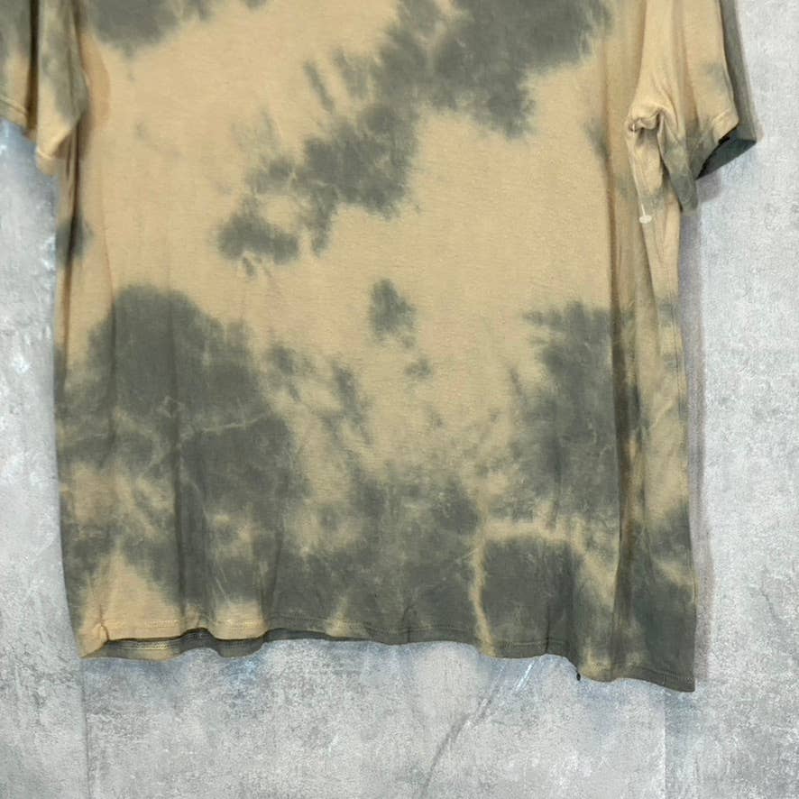 WST CST Women's Taupe Tie-Dye Crewneck Short Sleeve T-Shirt SZ M