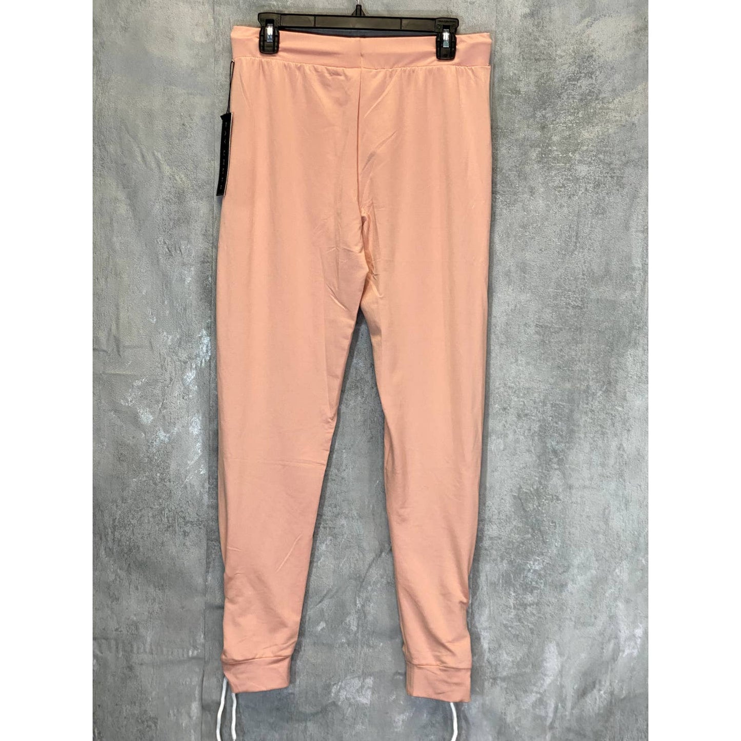 KAY UNGER Women's Peach Tie Hem Drawstring Pull-On Jogger Pants SZ M